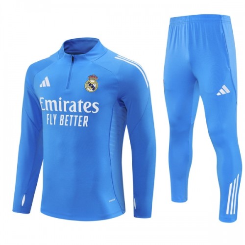 Real Madrid Training Huppari 2025-26 Neljännes Zip Sininen - Miesten Real Madrid Training Huppari 2025-26 Neljännes Zip Sininen - Miesten